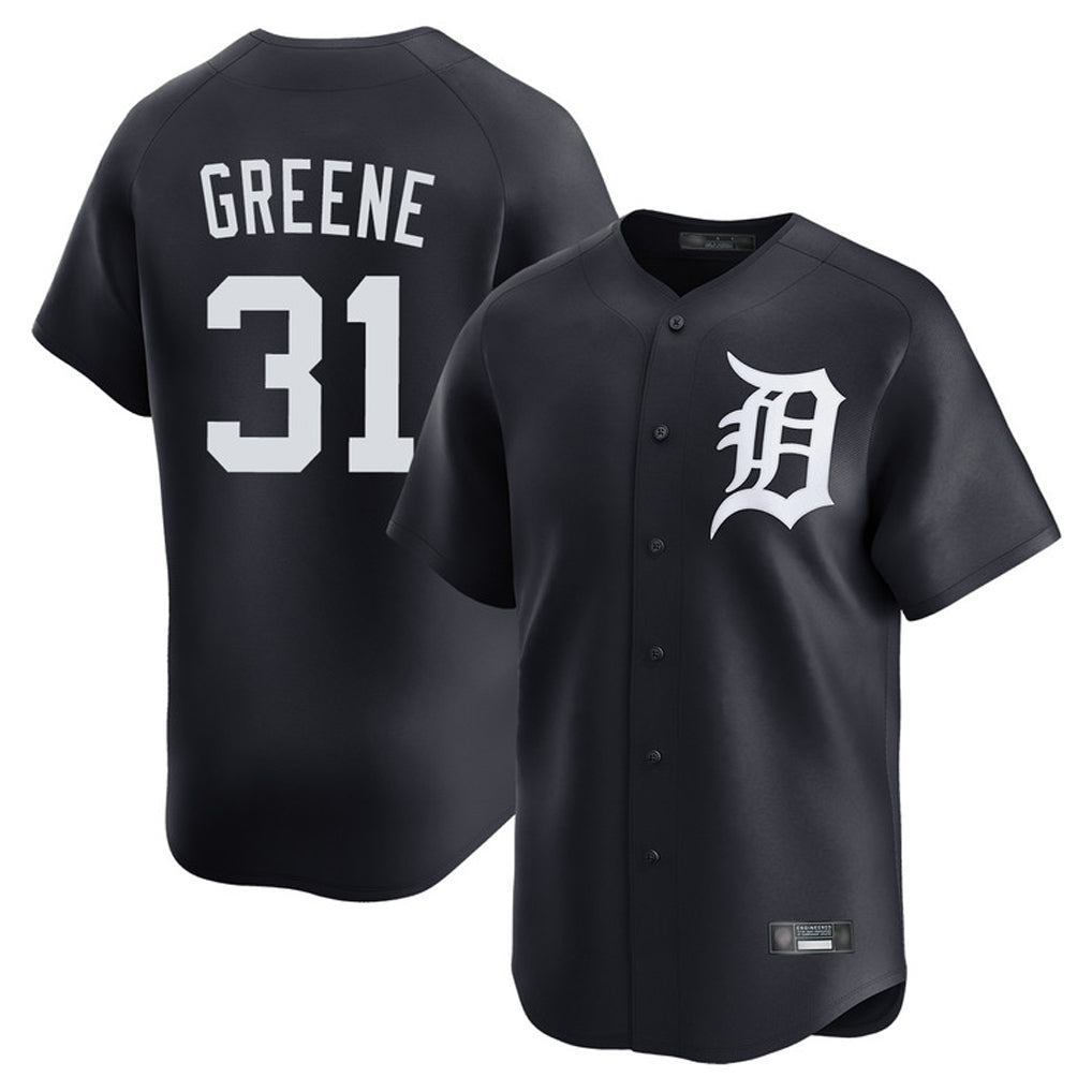 Detroit Tigers #31 Riley Greene Player Navy HeidiMiller Home Limited Game Stitched Jerseys