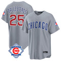 Chicago Cubs #25 Moises Ballesteros Player Gray HeidiMiller 150th Anniversary Home Game Stitched Jerseys