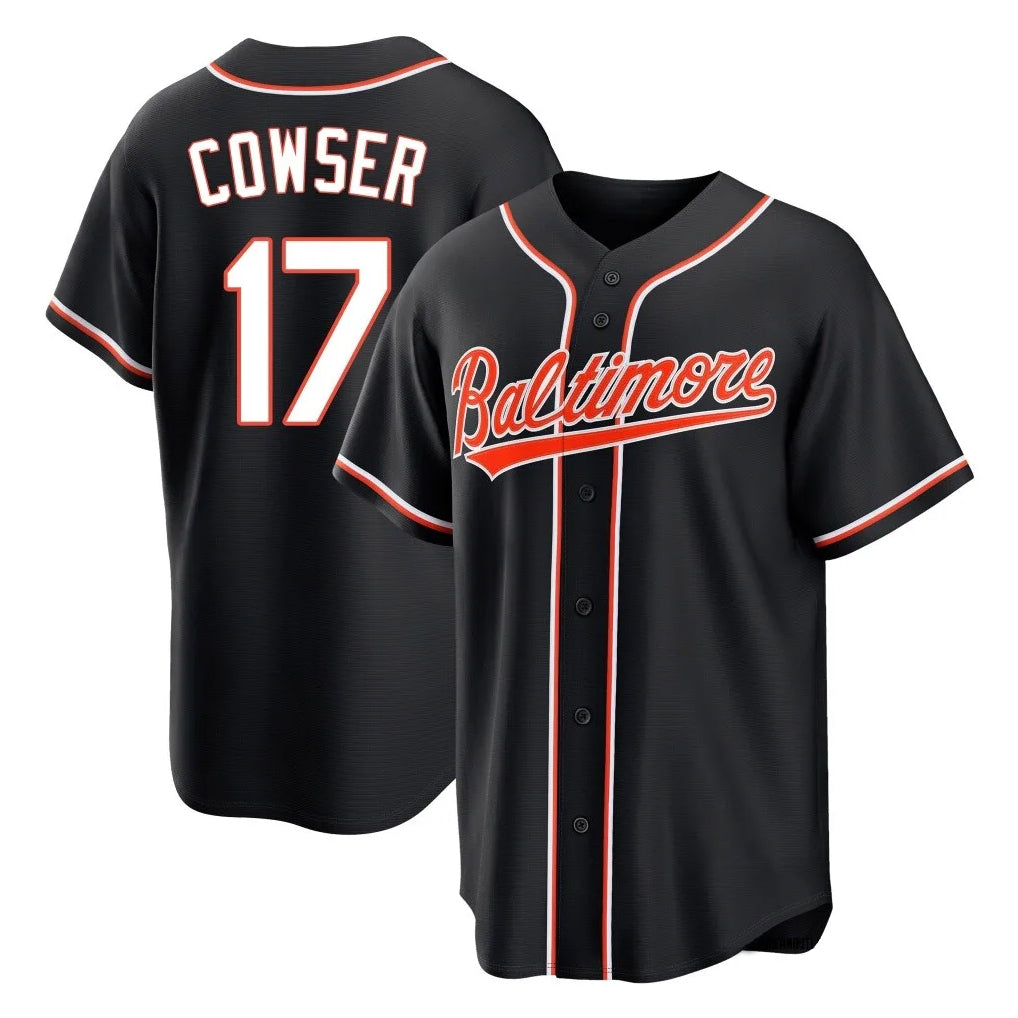 Baltimore Orioles #17 Colton Cowser Player Black HeidiMiller Out Home Game Stitched Jerseys