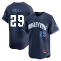 Chicago Cubs #29 Michael Busch Player Navy HeidiMiller City Connect Limited Home Stitched Jerseys