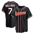 Baltimore Orioles #7 Jackson Holliday Player Black HeidiMiller Out Home Game Stitched Jerseys