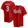 Cincinnati Reds #3 Ke'Bryan Hayes Player Red HeidiMiller Home Game Stitched Jerseys