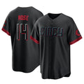 Cincinnati Reds #14 Pete Rose Player Black HeidiMiller City Connect Home Game Stitched Jerseys