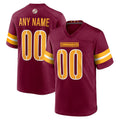 Custom W.Commanders Burgundy HeidiMiller Game Player Jersey