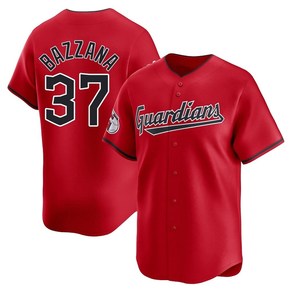 Cleveland Guardians #37 Travis Bazzana Player Red HeidiMiller Limited Home Stitched Jerseys