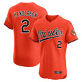 Baltimore Orioles #2 Gunnar Henderson Player Orange HeidiMiller Limited Elite Home Game Stitched Jerseys