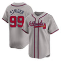 Atlanta Braves #99 Spencer Strider Player Gray HeidiMiller Limited Home Game Stitched Jerseys