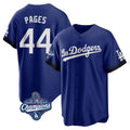 Los Angeles Dodgers #44 Andy Pages Player Royal HeidiMiller World Series Meet City Connect Home Game Stitched Jerseys