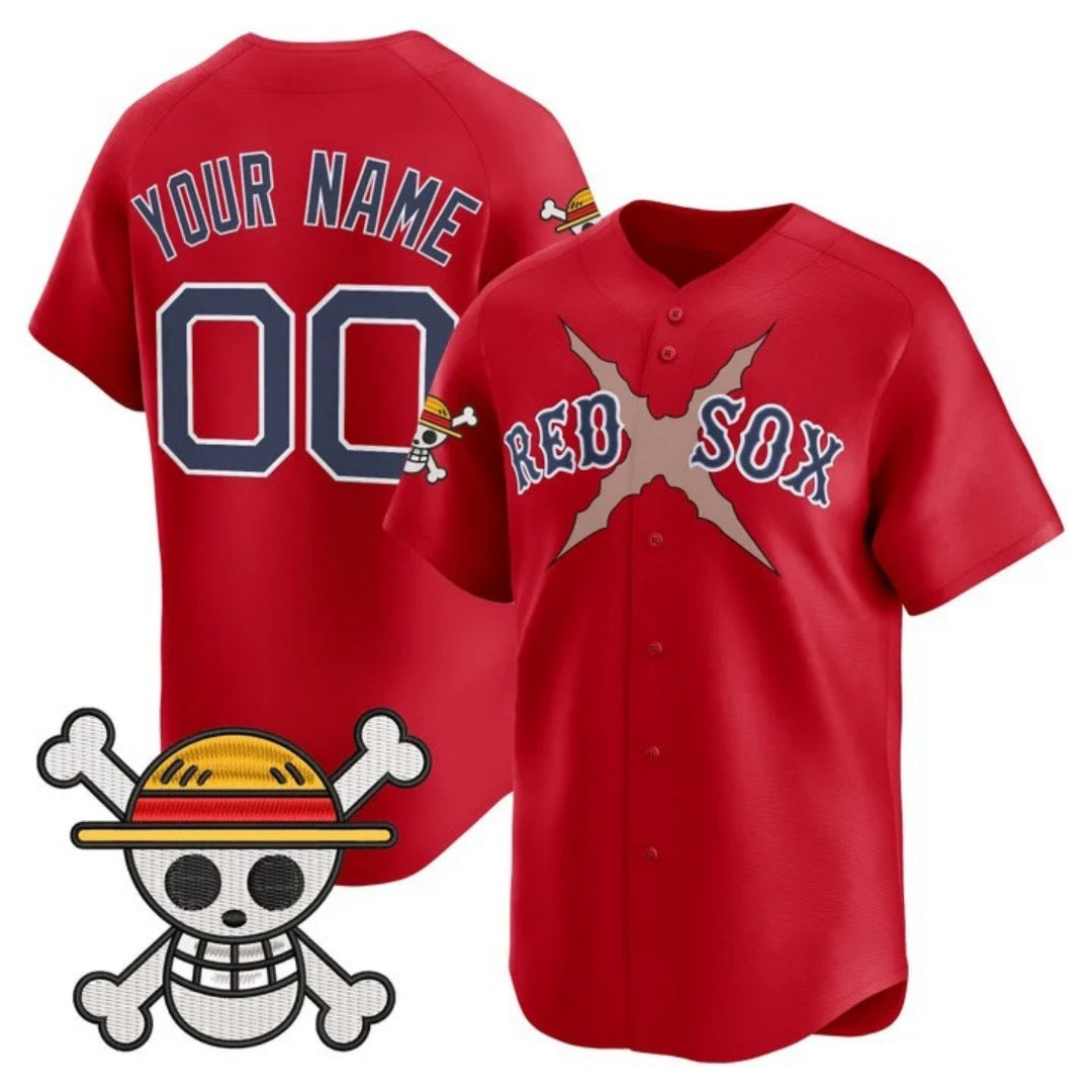 Custom Boston Red Sox x One Piece Red HeidiMiller Vapor Premier Limited Jersey - Stitched