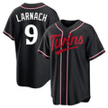 Minnesota Twins #9 Trevor Larnach Player Black HeidiMiller Fashion Out Home Limited Stitched Jerseys