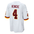 W.Football Team #4 Taylor Heinicke White HeidiMiller Game Jersey
