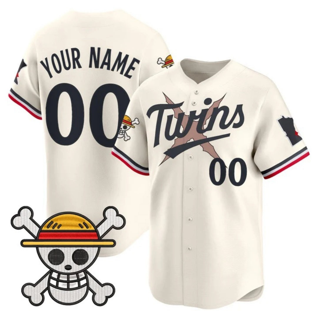 Custom Minnesota Twins x One Piece Cream HeidiMiller Vapor Premier Limited Jersey - Stitched