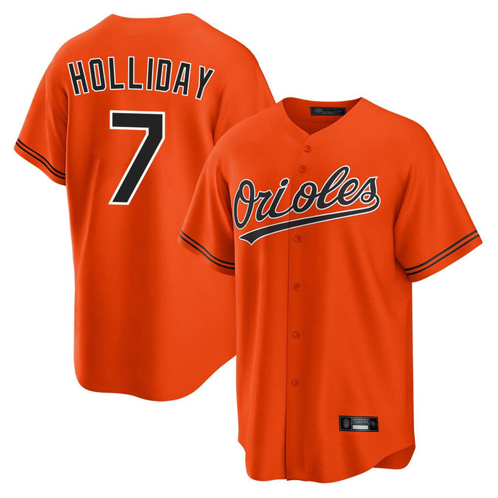 Baltimore Orioles #7 Jackson Holliday Player Orange HeidiMiller Home Game Stitched Jerseys