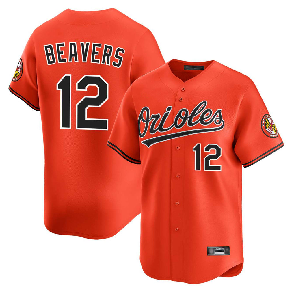 Baltimore Orioles #12 Dylan Beavers Player Orange HeidiMiller Limited Home Game Stitched Jerseys