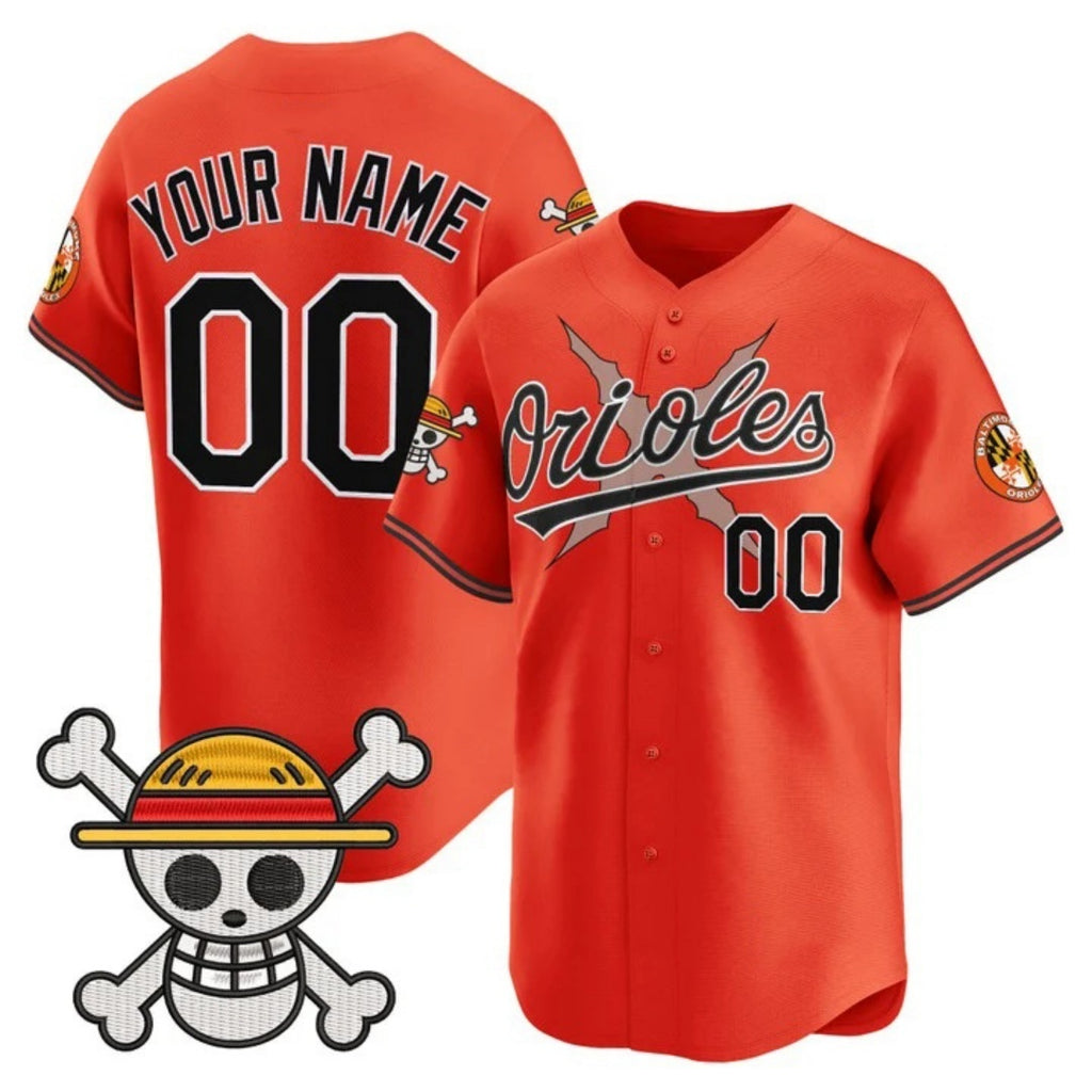 Custom Baltimore Orioles x One Piece Orange HeidiMiller Vapor Premier Limited Jersey - Stitched