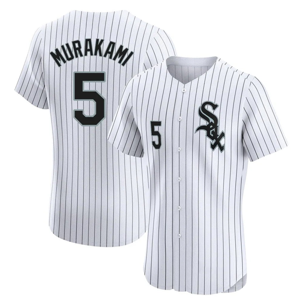 Chicago White Sox #5 Munetaka Murakami Player White HeidiMiller Stripe Limited Elite Home Stitched Jerseys