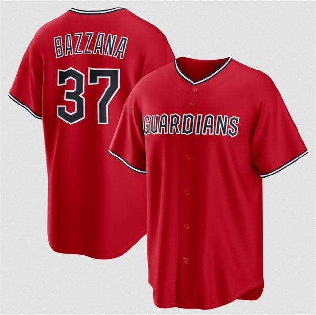 Cleveland Guardians #37 Travis Bazzana Red HeidiMiller Alternate Limited Stitched Jersey