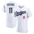 Los Angeles Dodgers #11 Roki Sasaki Player Gold White HeidiMiller 2026 Collection Stadium Limited Elite Stitched Jerseys