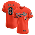 Baltimore Orioles #8 Cal Ripken Player Orange HeidiMiller Limited Elite Home Game Stitched Jerseys
