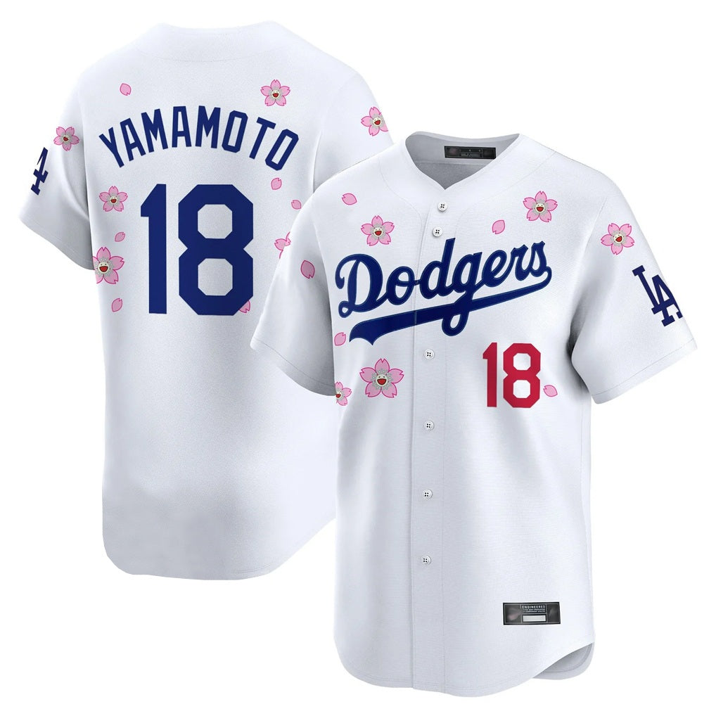 Los Angeles Dodgers #18 Yoshinobu Yamamoto Player White HeidiMiller Tokyo Series Vapor Premier Limited Stitched Jerseys