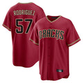 Arizona Diamondbacks #57 Eduardo Rodriguez Player Red HeidiMiller Home Game Stitched Jerseys
