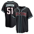 Arizona Diamondbacks #51 Randy Johnson Player Black HeidiMiller Home Game Stitched Jerseys