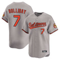 Baltimore Orioles #7 Jackson Holliday Player Gray HeidiMiller Limited Home Game Stitched Jerseys