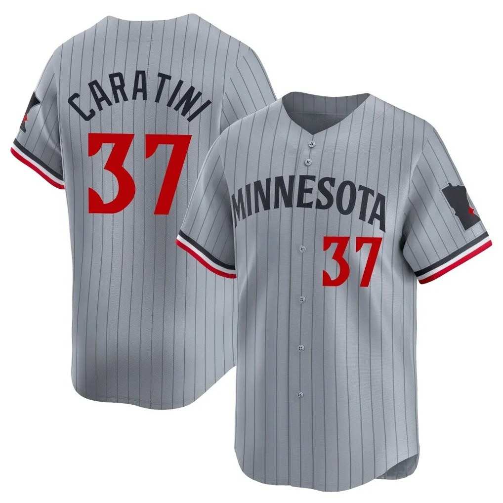 Minnesota Twins #37 Victor Caratini Player Gray HeidiMiller Home Limited Stitched Jerseys