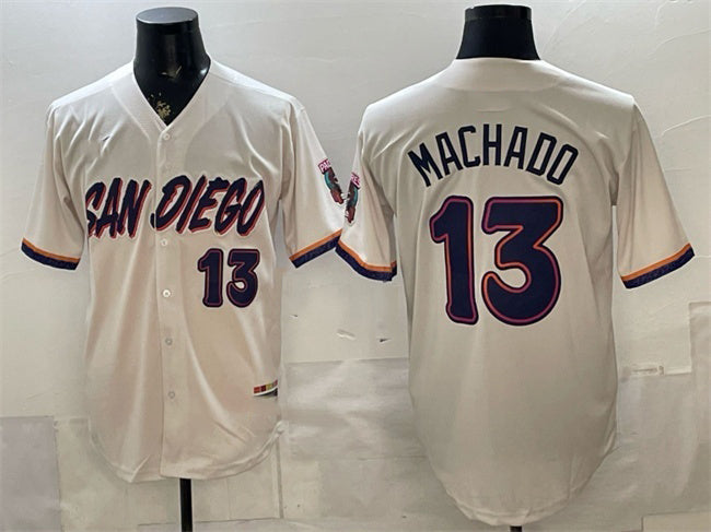 San Diego Padres #13 Manny Machado Cream HeidiMiller 2026 City Connect Stadium Stitched Jersey