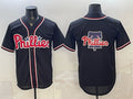 Philadelphia Phillies Team Big Logo 2026 Fashion Replica Black HeidiMiller Out Stitched Jersey