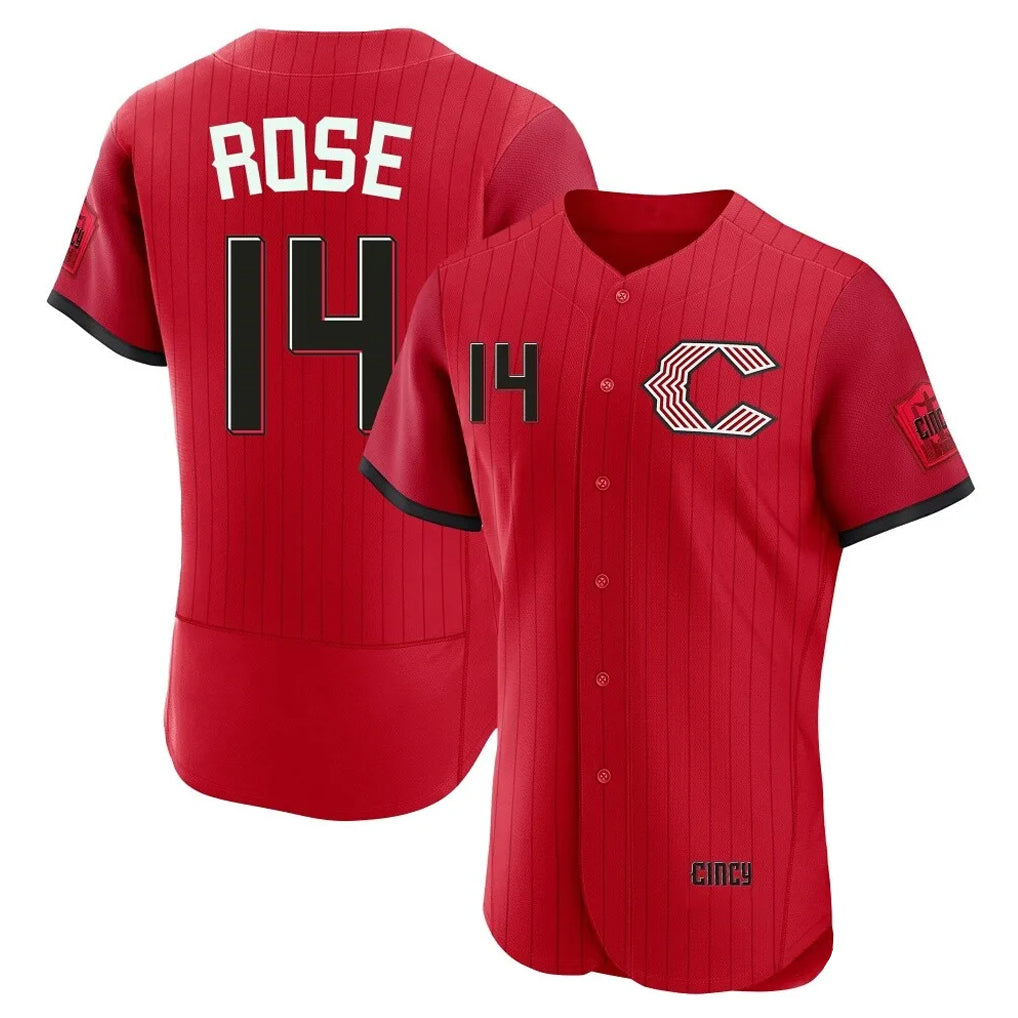 Cincinnati Reds #14 Pete Rose Player Red HeidiMiller 2026 City Connect Limited Elite Home Stitched Jerseys