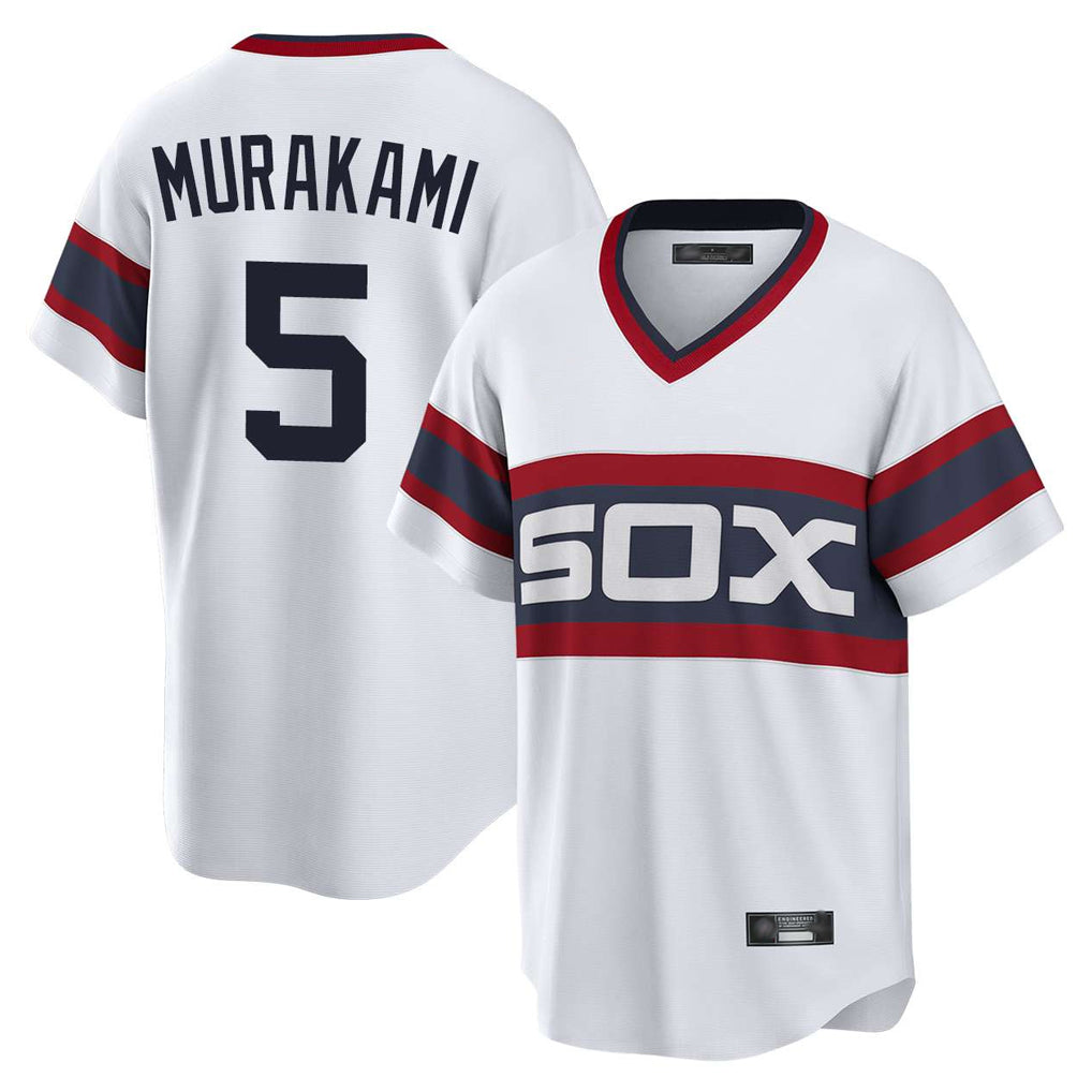 Chicago White Sox #5 Munetaka Murakami Player White HeidiMiller T-shirt Home Game Stitched Jerseys