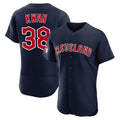 Cleveland Guardians #38 Steven Kwan Player Navy HeidiMiller Limited Elite Home Stitched Jerseys