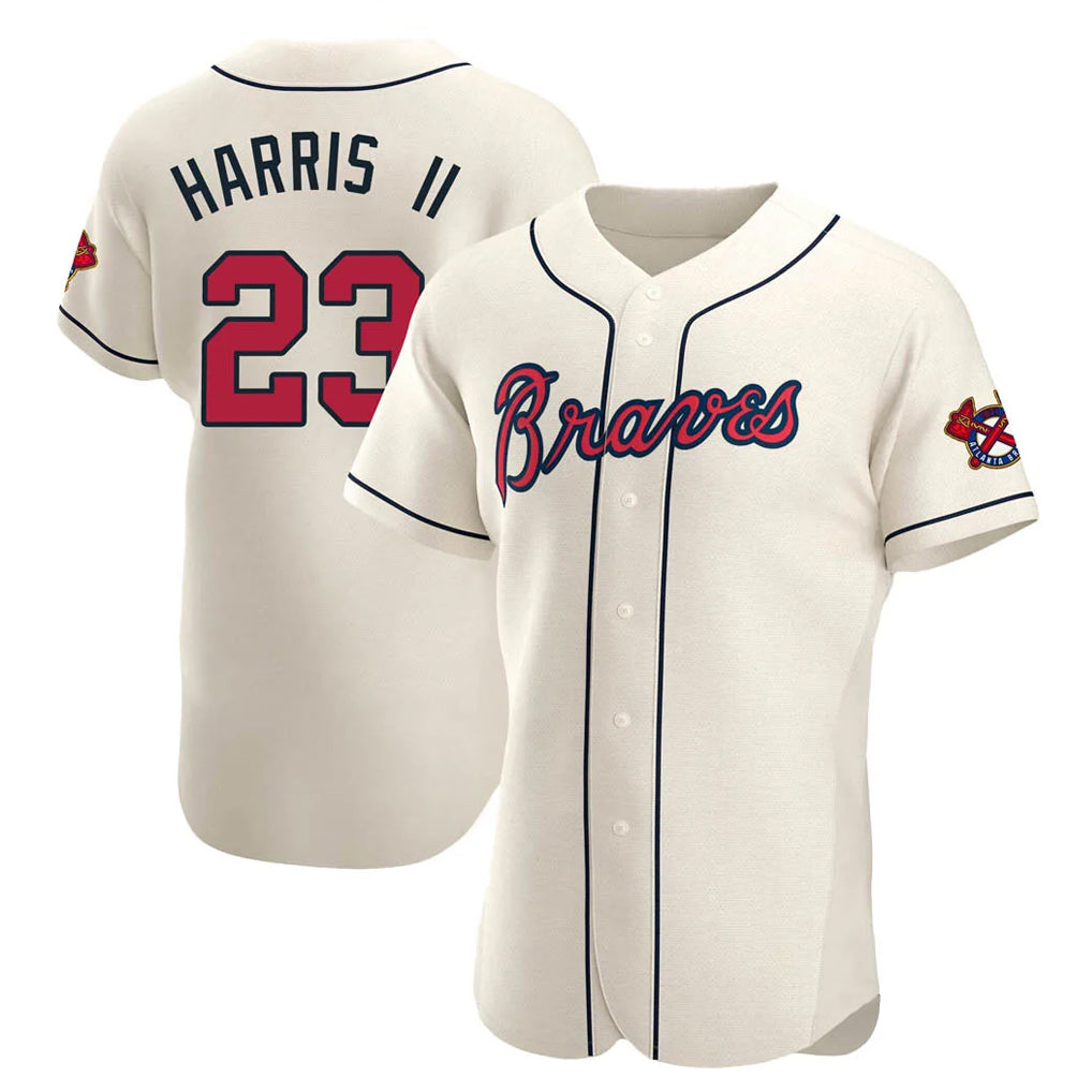 Atlanta Braves #23 Michael Harris II Player Cream HeidiMiller Limited Elite Home Game Stitched Jerseys