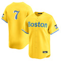 Boston Red Sox #7 Masataka Yoshida Player Yellow HeidiMiller Limited Home Game Stitched Jerseys1