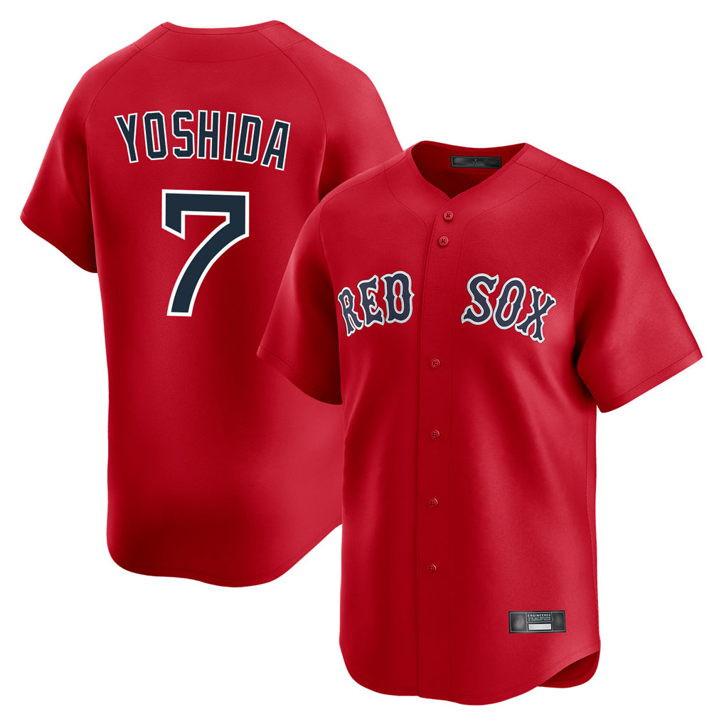 Boston Red Sox #7 Masataka Yoshida Player Red HeidiMiller Limited Home Game Stitched Jerseys1