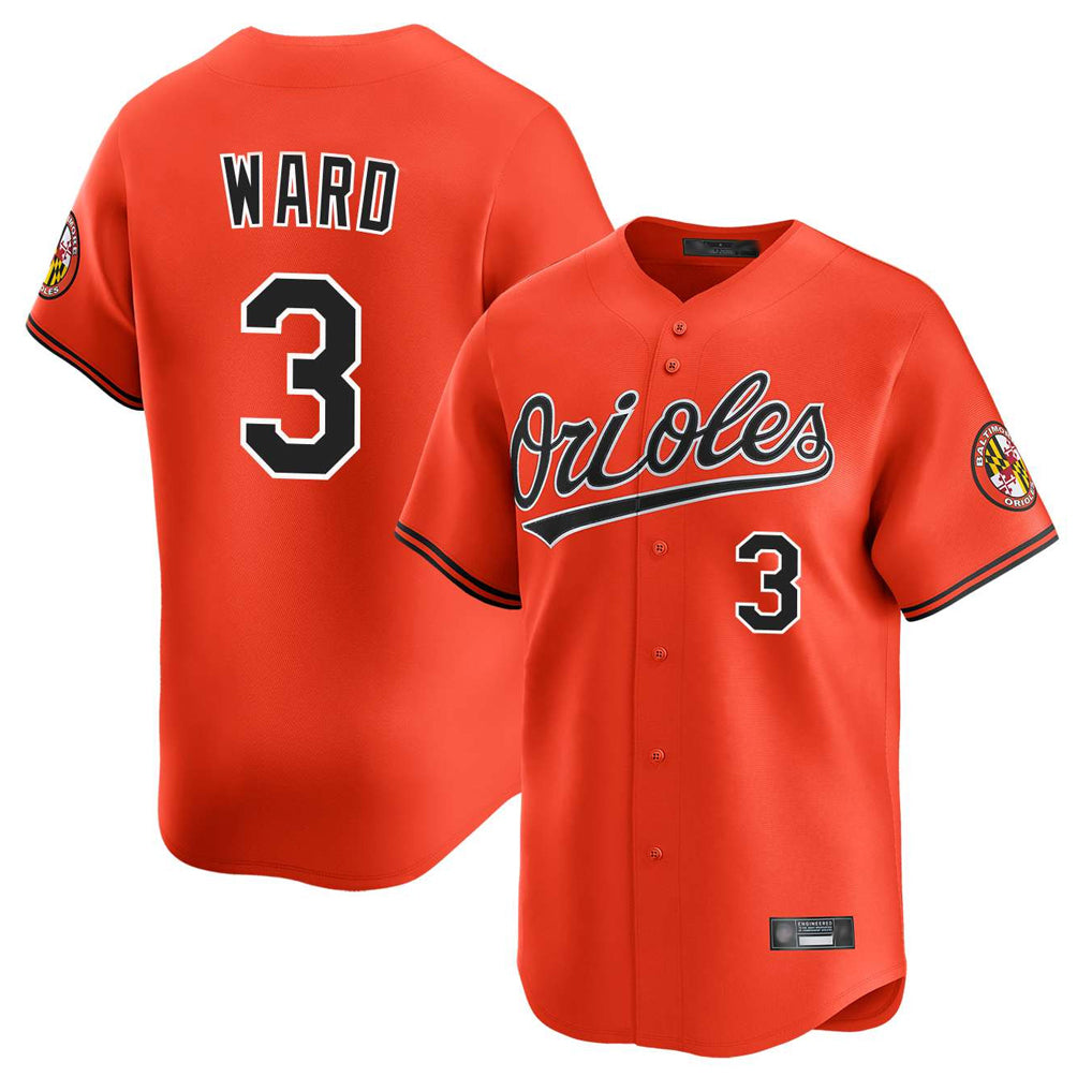 Baltimore Orioles #3 Taylor Ward Player Orange HeidiMiller Limited Home Game Stitched Jerseys