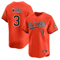 Baltimore Orioles #3 Taylor Ward Player Orange HeidiMiller Limited Home Game Stitched Jerseys