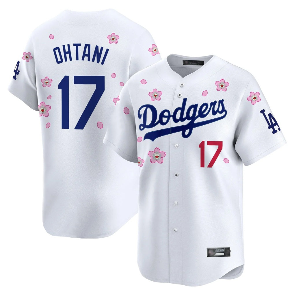 Los Angeles Dodgers #17 Shohei Ohtani Player White HeidiMiller Tokyo Series Vapor Premier Limited Stitched Jerseys
