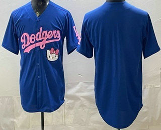 Los Angeles Dodgers Blank Blue HeidiMiller Hello Kitty 2025 World Series Champions Limited Jersey