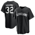 Cleveland Guardians #32 Gavin Williams Player Black HeidiMiller Home Game Stitched Jerseys