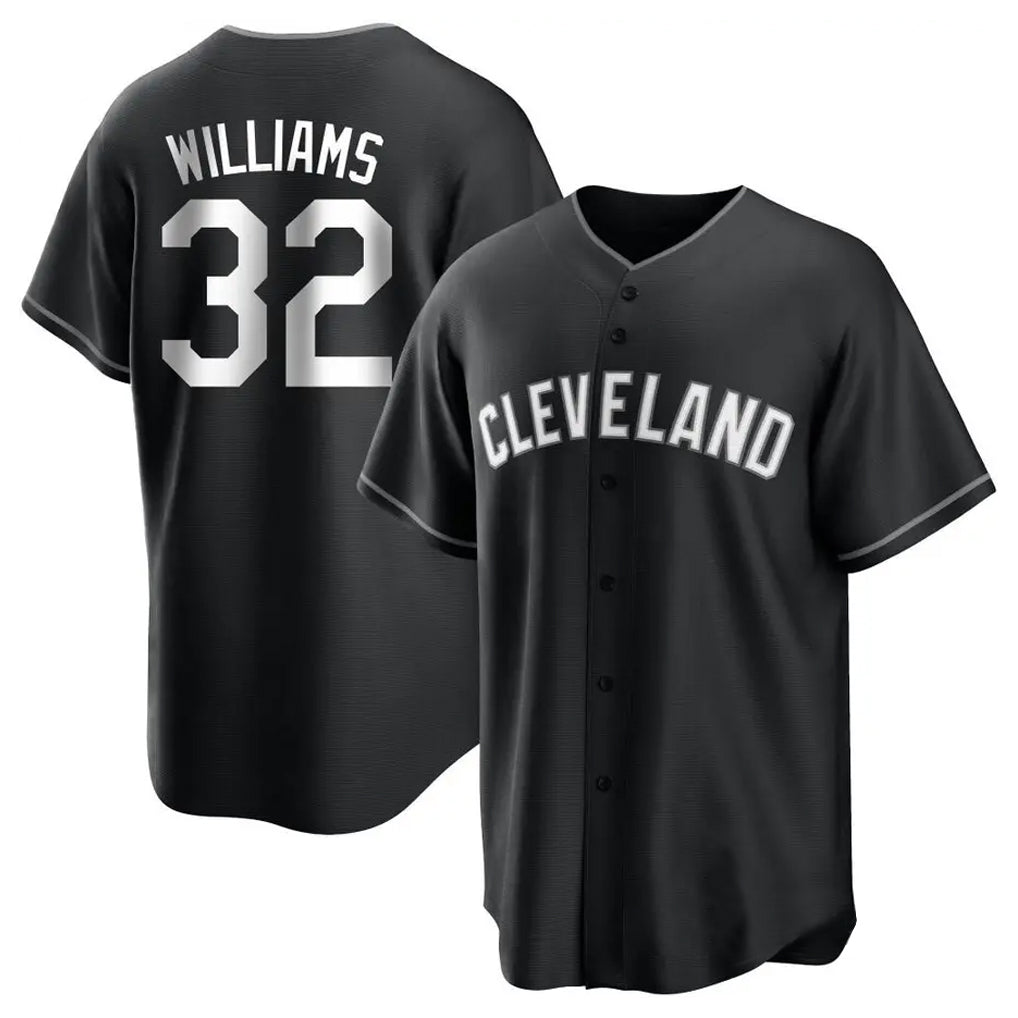 Cleveland Guardians #32 Gavin Williams Player Black HeidiMiller Home Game Stitched Jerseys