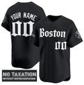Custom Boston Red Sox ACTIVE PLAYER Black HeidiMiller 'Retro Newspaper Edition' Vapor Premier Limited Stitched Jersey