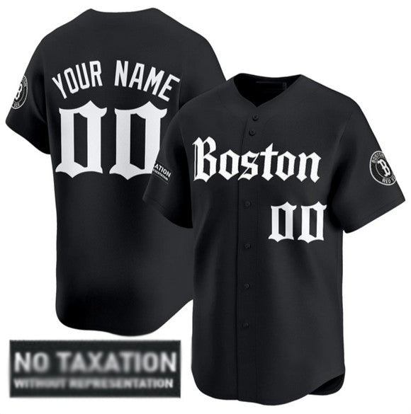 Custom Boston Red Sox ACTIVE PLAYER Black HeidiMiller 'Retro Newspaper Edition' Vapor Premier Limited Stitched Jersey