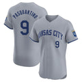 Kansas City Royals #9 Vinnie Pasquantino Player Gray HeidiMiller Limited Elite Home Stitched Jerseys