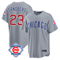 Chicago Cubs #23 Ryne Sandberg Player Gray HeidiMiller 150th Anniversary Home Game Stitched Jerseys