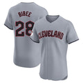Cleveland Guardians #28 Tanner Bibee Player Gray HeidiMiller Road Limited Elite Home Stitched Jerseys
