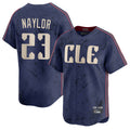 Cleveland Guardians #23 Bo Naylor Player Navy HeidiMiller City Connect Limited Home Stitched Jerseys