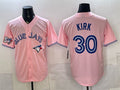 Toronto Blue Jays #30 Alejandro Kirk Pink HeidiMiller 50 Seasons Patch Stitched Jersey