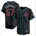 Arizona Diamondbacks #57 Eduardo Rodriguez Player Black HeidiMiller Limited Home Game Stitched Jerseys